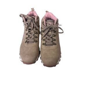 RBX Mid Hike Boots Women’s Size 10W Tan And Pink Waterproof Trail Boots Gorpcore